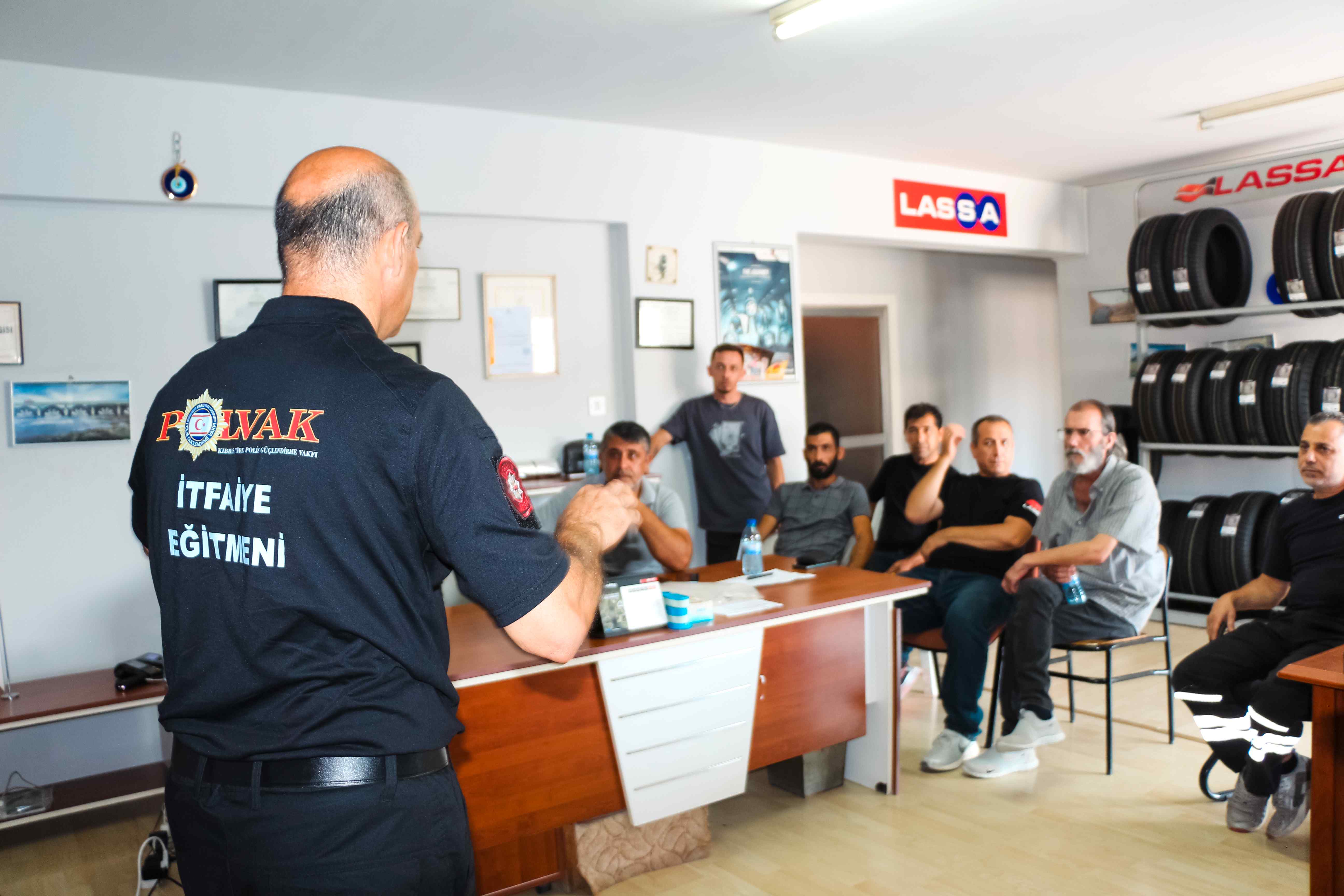 POLVAK ve İtfaiye Müdürlüğü İş Birliğiyle Ercantan Ltd. Lassa Birimi Personeline Temel Yangın Eğitimi